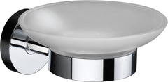 Plantex Smero Pure Brass Soap Holder for Bathroom & Kitchen/Soap Stand/Case/Dish/Bathroom Accessories - Circle (Chrome)