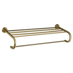 Plantex 304 Grade Stainless Steel 24 inch Towel Rack for Bathroom/Towel Stand/Hanger/Bathroom Accessories - Daizy (Antique)