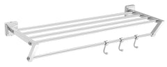 Plantex Stainless Steel 304 Grade Towel Rack for Bathroom/Towel Stand/Hanger/Bathroom Accessories (24 Inch-Chrome) (Stainless Steel, Decan)