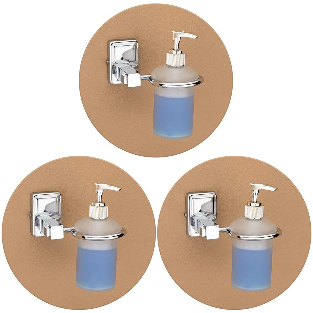 Plantex Stainless Steel 304 Grade Darcy Liquid Soap Dispenser/Shampoo Dispenser/Hand Wash Dispenser/Bathroom Accessories (Chrome) - Pack of 3