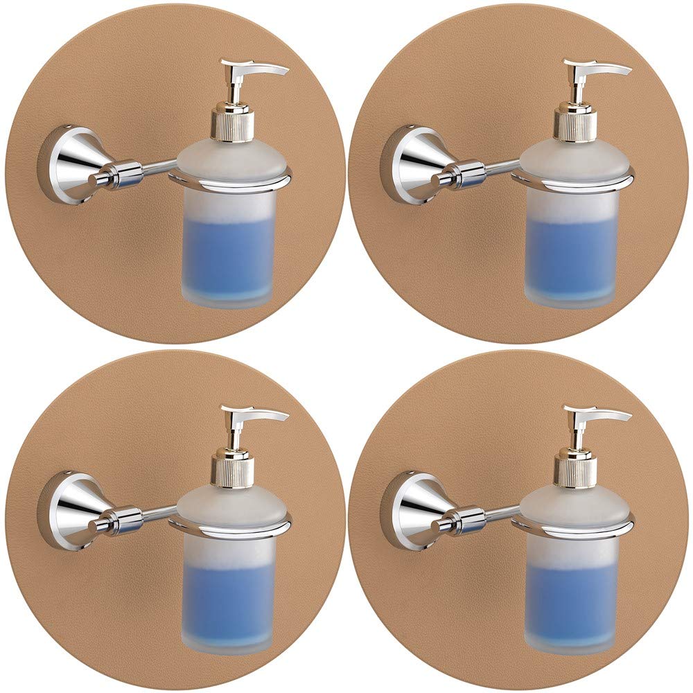 Plantex Stainless Steel 304 Grade Niko Liquid Soap Dispenser/Shampoo Dispenser/Hand Wash Dispenser/Bathroom Accessories(Chrome) - Pack of 4