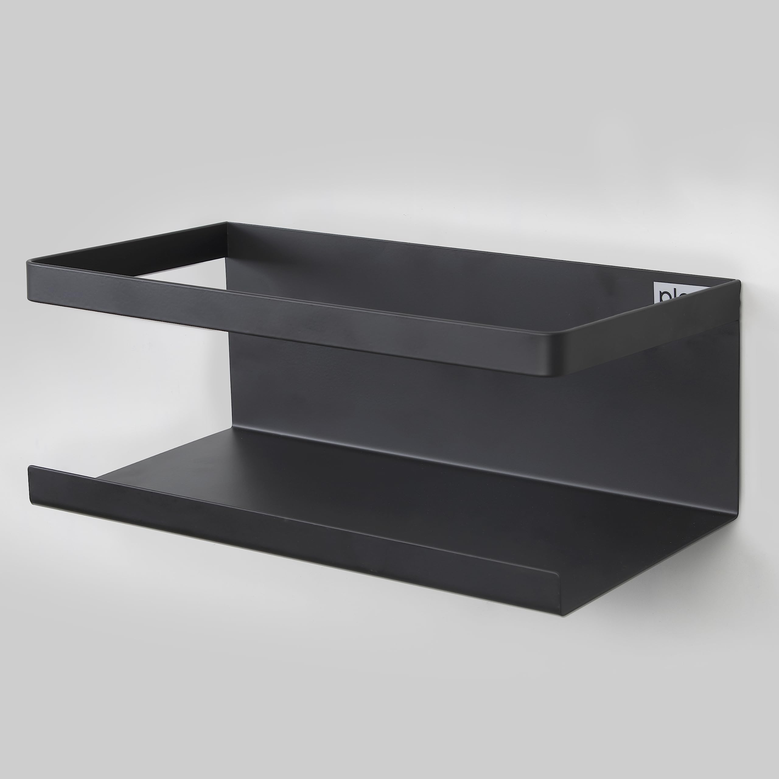 Plantex Magnetic Shelf for Kitchen/Fridge Organizer Spice Rack/Shelf for Refrigerator/Spice Rack for Kitchen - (Black)