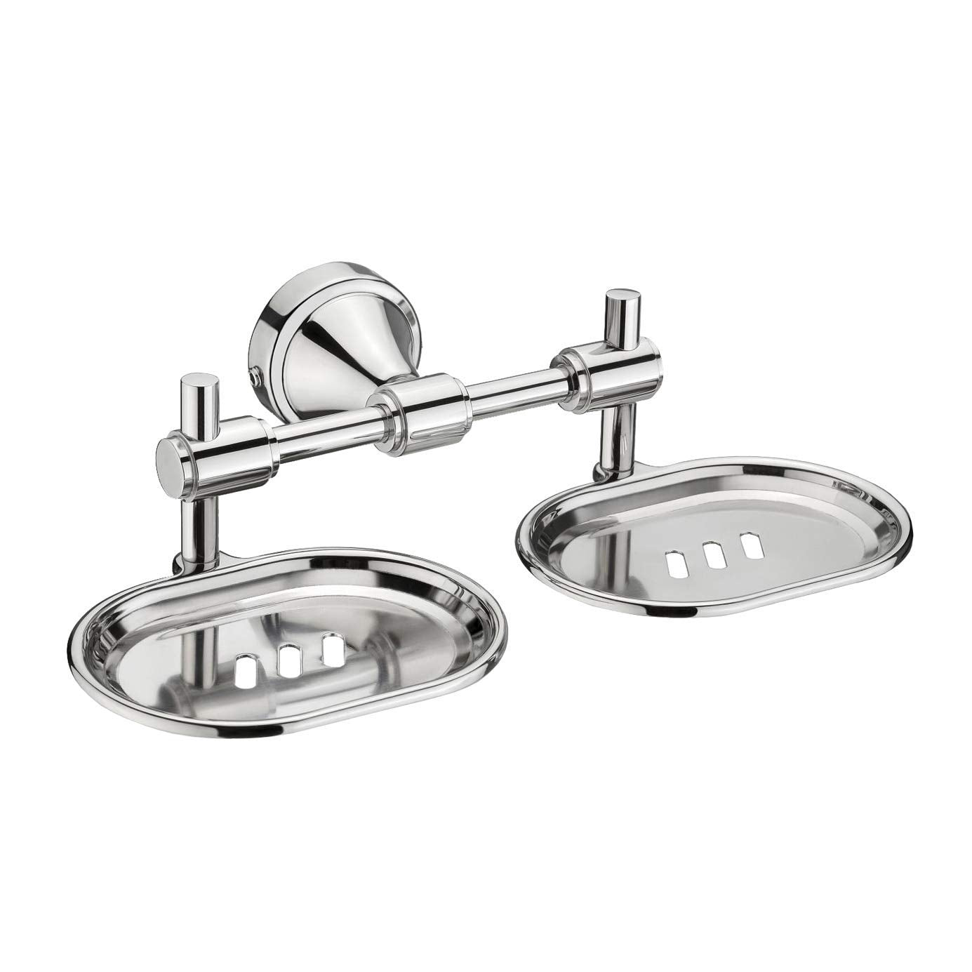 Plantex Stainless Steel 304 Grade Niko Double Soap Holder for Bathroom/Soap Dish/Bathroom Soap Stand/Bathroom Accessories(Chrome) - Pack of 2
