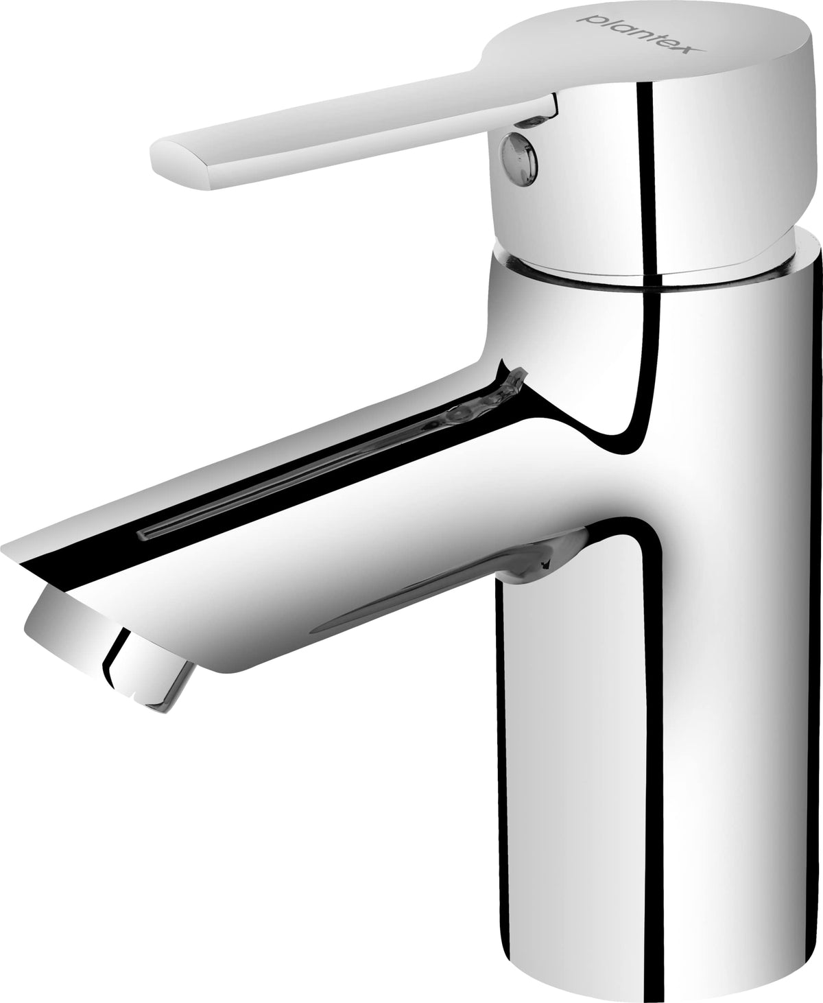 Plantex Pure Brass BAL-523 Single Lever Basin Mixer/Basin Faucet Tap for Bathroom with Teflon Tape (Mirror-Chrome Finish)