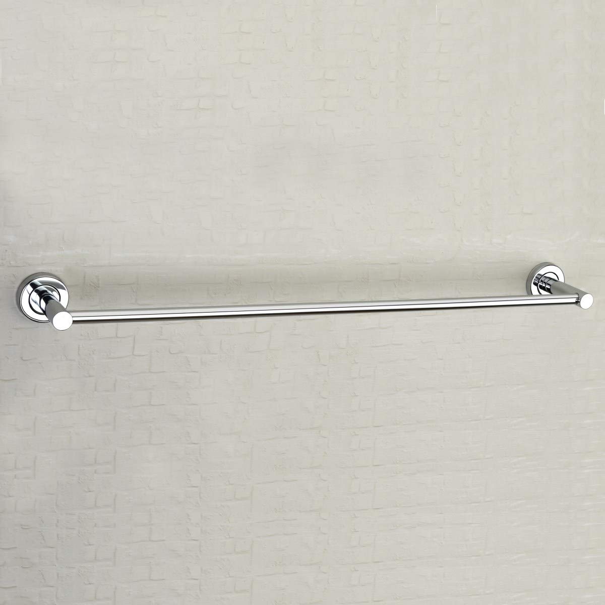 Plantex Stainless Steel Heavy Towel Rod/Towel Rack for Bathroom/Towel Bar/Hanger/Stand/Bathroom Accessories (24 Inch - Chrome Finish) - Pack of 3