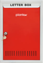 Plantex GI Metal Large Size Letter Box/Mail Box for Home/gate and Wall with Key Lock (Red & Ivory)