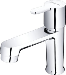 Plantex Pure Brass FLO-803 Single Handle Bathroom Pillar Cocktail Tap for Wash Basin/Water Tap for Kitchen Sink with Teflon Tape (Mirror-Chrome Finish)