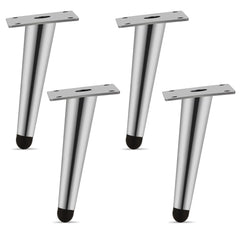 Plantex 304 Grade Stainless Steel 6 inch Sofa Leg/Bed Furniture Leg Pair for Home Furnitures (DTS-54-Chrome) – 2 Pcs