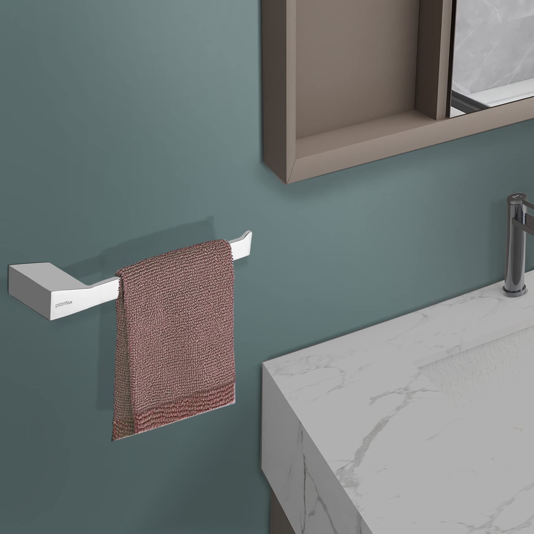 Plantex Super Brass Napkin Holder for wash Basin Hand Towel Holder