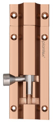 Plantex Heavy Duty 4-inch Joint-Less Tower Bolt for Wooden and PVC Doors for Home Main Door/Bathroom/Windows/Wardrobe - Pack of 8 (704, Rose Gold)