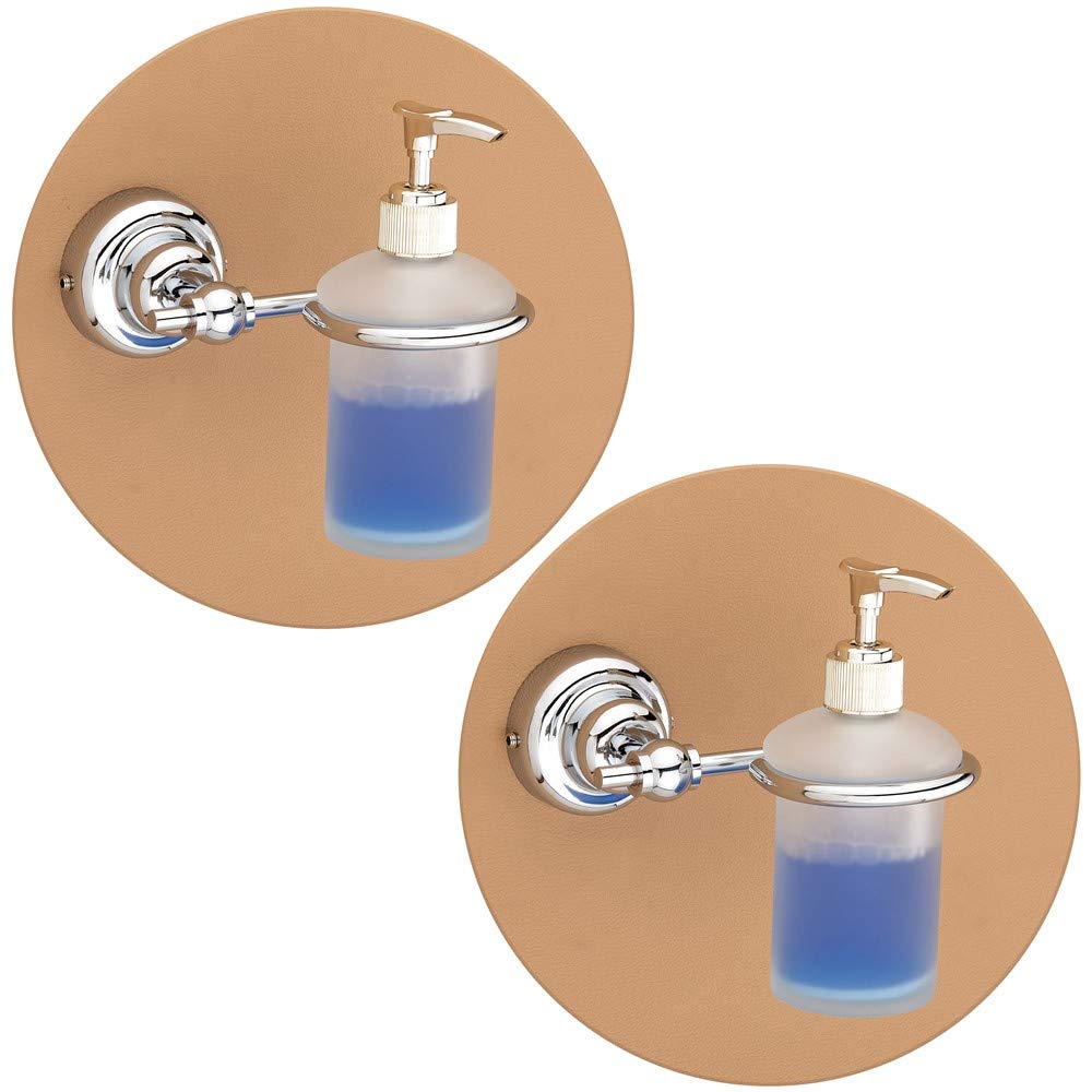 Plantex Stainless Steel 304 Grade Skyllo Liquid Soap Dispenser/Shampoo Dispenser/Hand Wash Dispenser/Bathroom Accessories(Chrome) - Pack of 2
