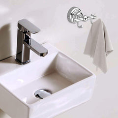 Plantex 304 Grade Stainless Steel Robe Hook/Cloth-Towel Hanger/Napkin Hanger/Bathroom Accessories Pack of 3, Skyllo (Chrome)