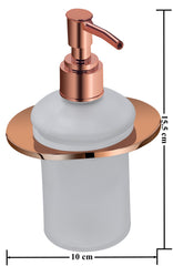 Plantex Fully Brass Smero Liquid Soap Dispenser/Shampoo Dispenser/Hand Wash Dispenser/Bathroom Accessories - PVD Rose Gold (SM-2236)