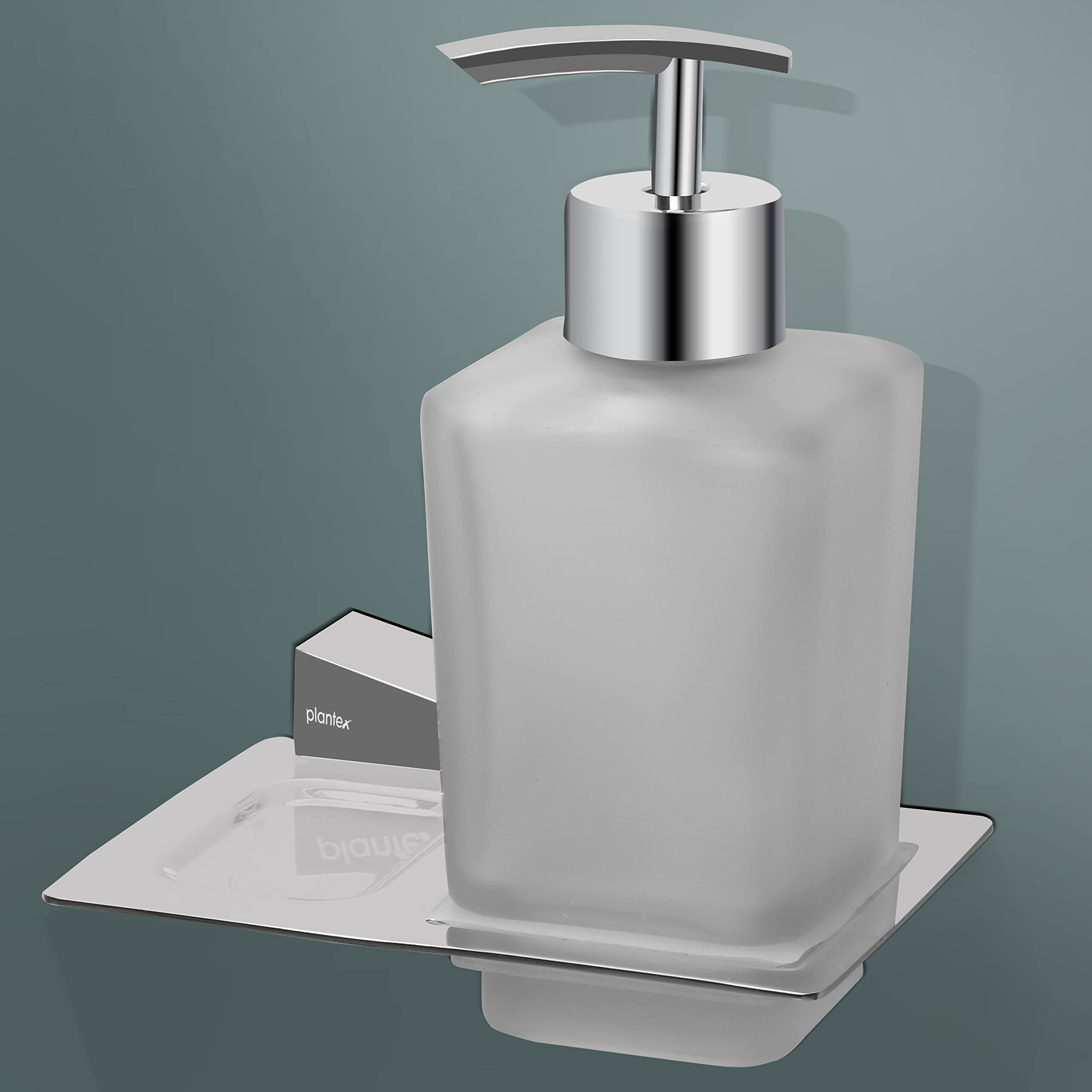 Plantex Fully Brass Smero Liquid Soap Dispenser/Shampoo Dispenser/Hand Wash Dispenser/Bathroom Accessories - Chrome (AR-3136)