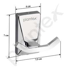 Plantex 304 Grade Stainless Steel Crystal Robe Hook/Cloth Hanger Hook/Door Hanger - Hook (Chrome)