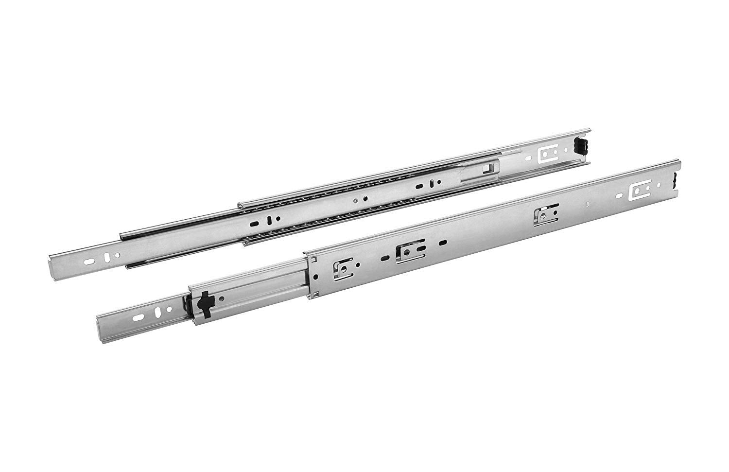 Plantex Stainless Steel 5 Ball Bearing Telescopic Slide/Drawer Channel -18 Inches (Silver)