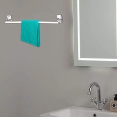 Plantex Stainless Steel 304 Grade Cute Towel Hanger for Bathroom/Towel Rod/Bar/Bathroom Accessories(24inch-Chrome) - Pack of 2