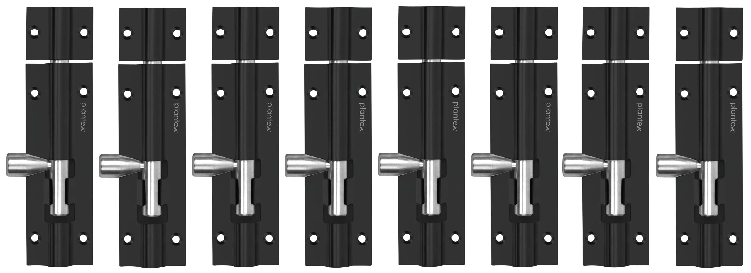 Plantex Multicolour Tower Bolt for Windows/Doors/Wardrobe - 4- inches (Pack of 8)