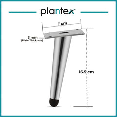 Plantex Smooth 6-inches Spare Sofa Legs for Bed Furniture – 10 Pcs