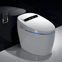 Plantex Smart Bidet Toilet/Smart Commode with Built-in Bidet Seat with Foot Touching Lid Opening/Auto Lid Closing and Flushing/Heated Seat/Digital Display and Remote Control–(APS-1071)