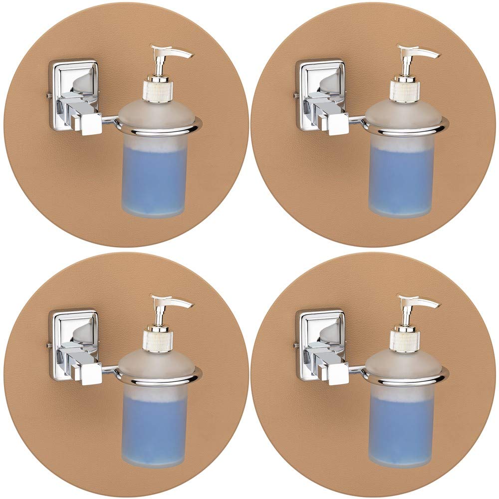 Plantex Stainless Steel 304 Grade Darcy Liquid Soap Dispenser/Shampoo Dispenser/Hand Wash Dispenser/Bathroom Accessories (Chrome) - Pack of 4