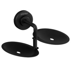 Plantex Daizy Black Bathroom soap Holder and Brush Stand for wash Basin (304 Stainless Steel)
