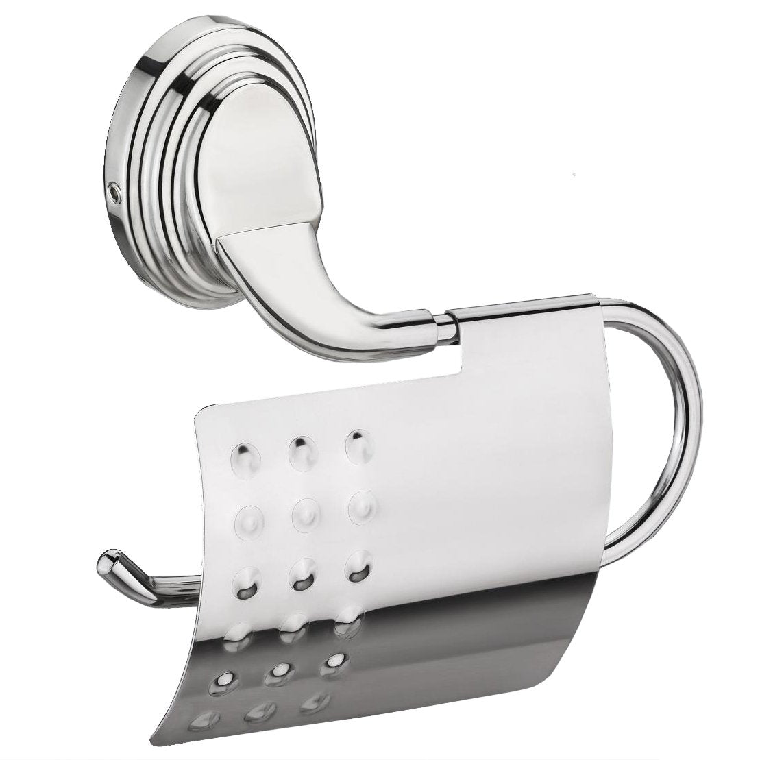 Plantex Cubic Stainless Steel 304 Grade Toilet Paper Roll Holder/Toilet Paper Holder in Bathroom/Kitchen/Bathroom Accessories (Chrome)