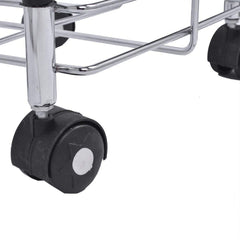 plantex stainless steel standard oil container trolley/dabba trolly - easy to move - wheel trolley