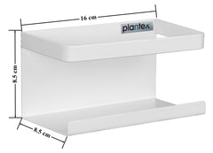 Plantex Magnetic Shelf for Kitchen/Fridge Organizer Spice Rack/Shelf for Refrigerator - (White)