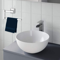 Plantex 304 Grade Stainless Steel Squaro Napkin Ring/Towel Ring/Napkin Holder/Towel Hanger/Bathroom Accessories(Chrome) - Pack of 4