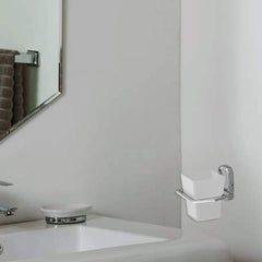 Plantex Platinum Stainless Steel 304 Grade Cute Tumbler Holder/Tooth Brush Holder/Bathroom Accessories(Chrome) - Pack of 3
