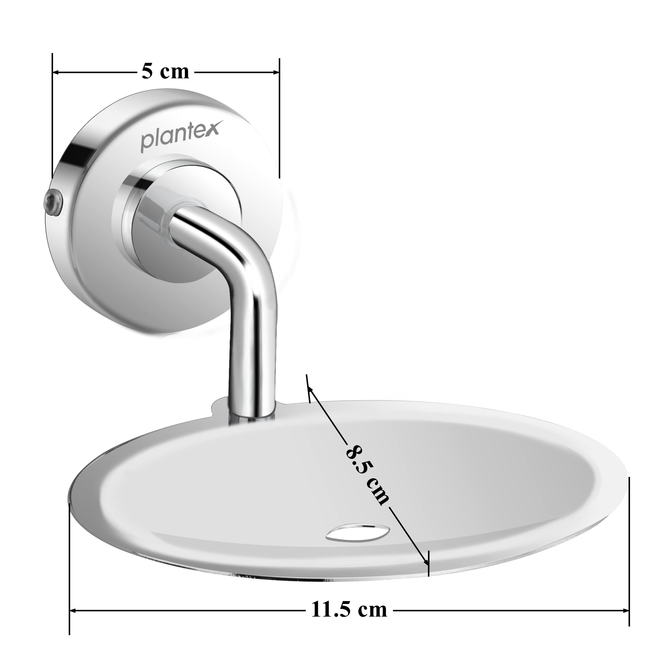 Plantex Daizy soap Holder Stand for Bathroom and wash Basin (304 Stainless Steel)