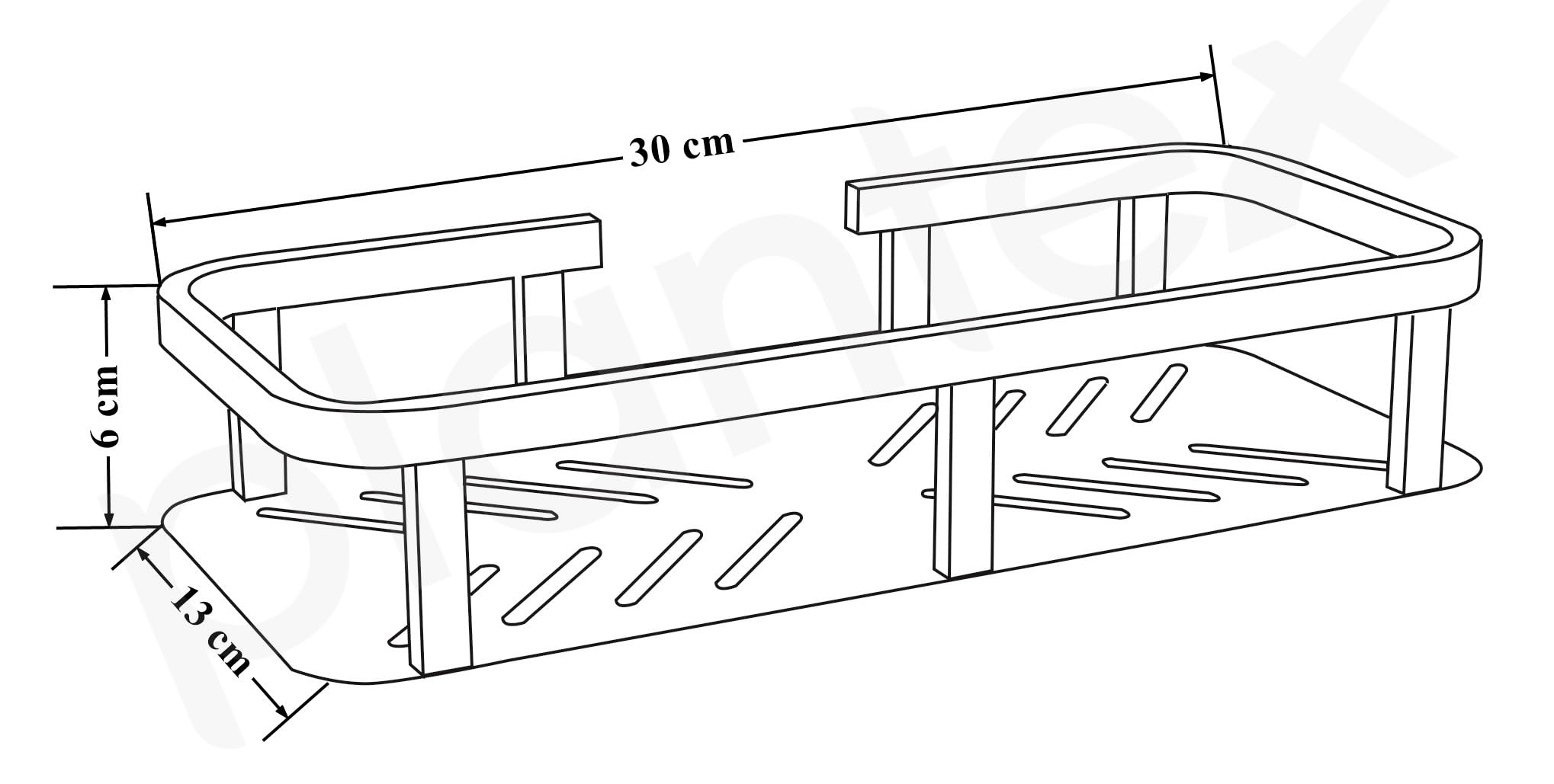 Plantex 304 Grade Stainless Steel Shelf for Bathroom/Storage Shelf for Kitchen – Bathroom Accessories – Pack of 2 (12x5 Inch, Chrome)