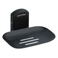 Plantex 304 Grade Stainless Steel Single Soap Dish/Soap Case/Soap Stand/Bathroom Accessories - Pack of 1 (Parv-Black)