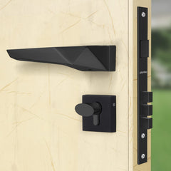 Plantex Heavy Duty Door Lock - Main Door Lock Set with 3 Keys/Mortise Door Lock for Home/Office/Hotel (7095 - Black Finish)