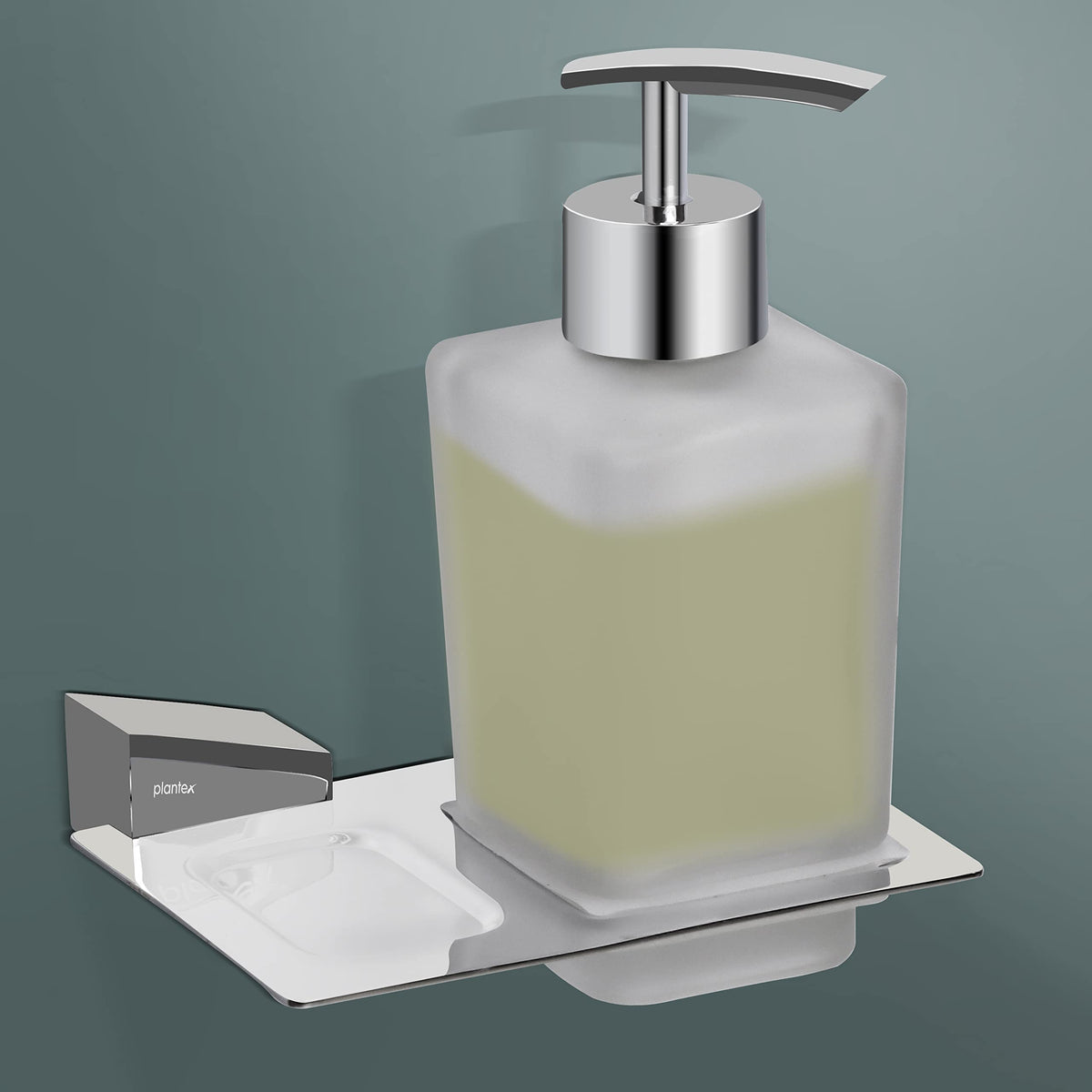 Plantex Fully Brass Smero Liquid Soap Dispenser/Shampoo Dispenser/Hand Wash Dispenser/Bathroom Accessories - Chrome (AR-3136)
