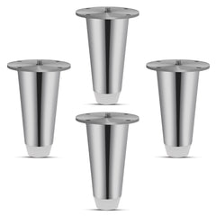 Plantex Heavy Duty Stainless Steel 4 inch Sofa Leg/Bed Furniture Leg Pair for Home Furnitures (DTS-53, Chrome) – 4 Pcs