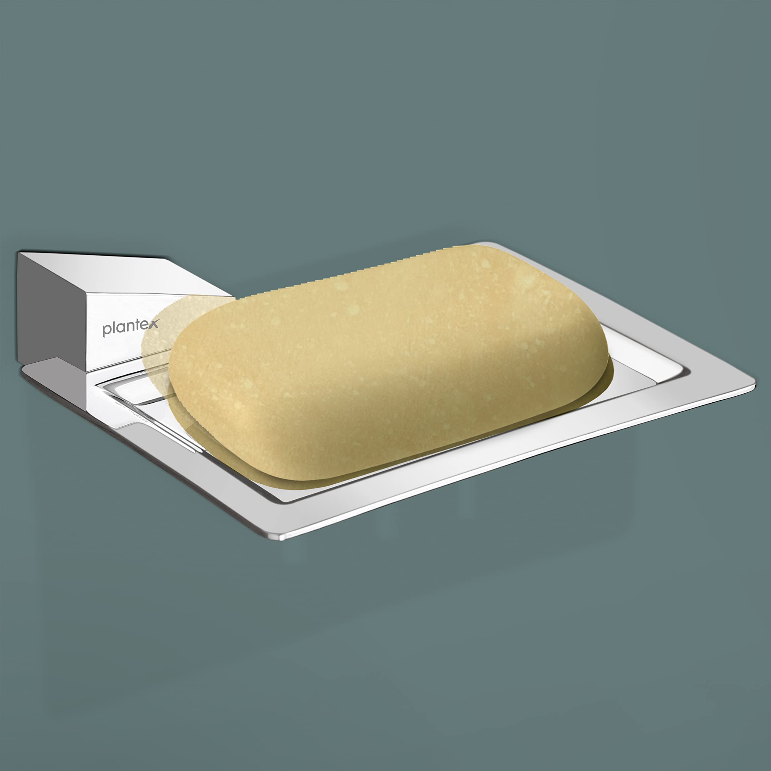 Plantex Fully Brass Smero Soap Dish Stand for Bathroom & Kitchen/Soap Dish/Bathroom Accessories - Chrome (AR-3134)
