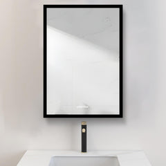 Plantex Bathroom Mirror Cabinet/Heavy-Duty Steel Bathroom Storage Organizer/Shelf/Bathroom Accessories – 14x20 Inch, Black