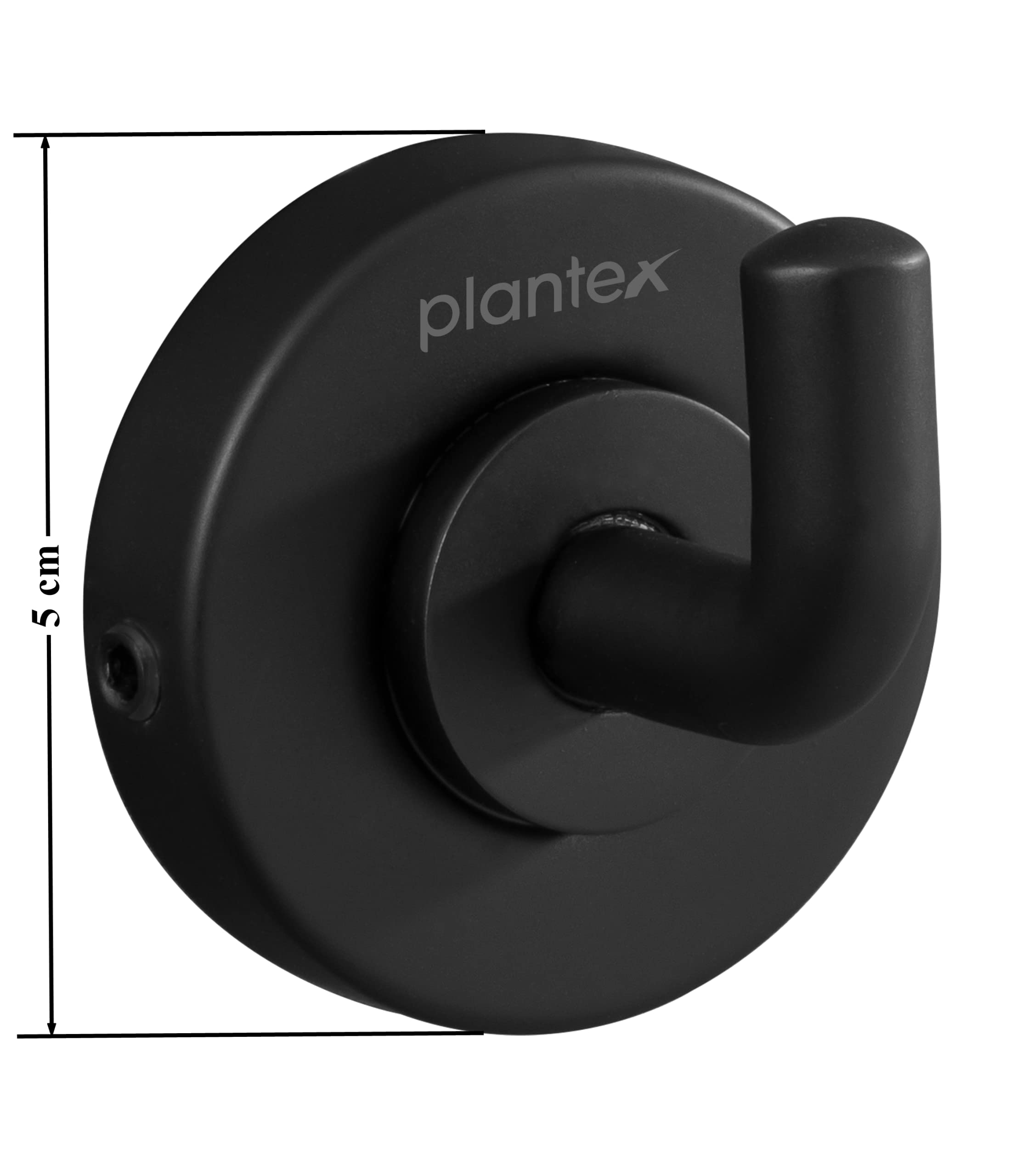 Plantex 304 Stainless Steel Hooks for Hanging Clothes and Towels in The Bathroom/Living Room (Daizy-Black)