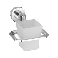 Plantex Platinum Stainless Steel 304 Grade Nipron Tumbler Holder/Tooth Brush Holder/Bathroom Accessories(Chrome) - Pack of 1