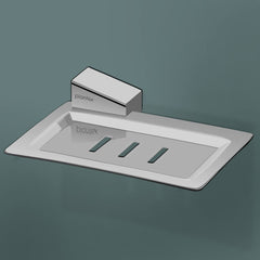 Plantex Fully Brass Smero Soap Dish Stand for Bathroom & Kitchen/Soap Dish/Bathroom Accessories - Chrome (AR-3134)