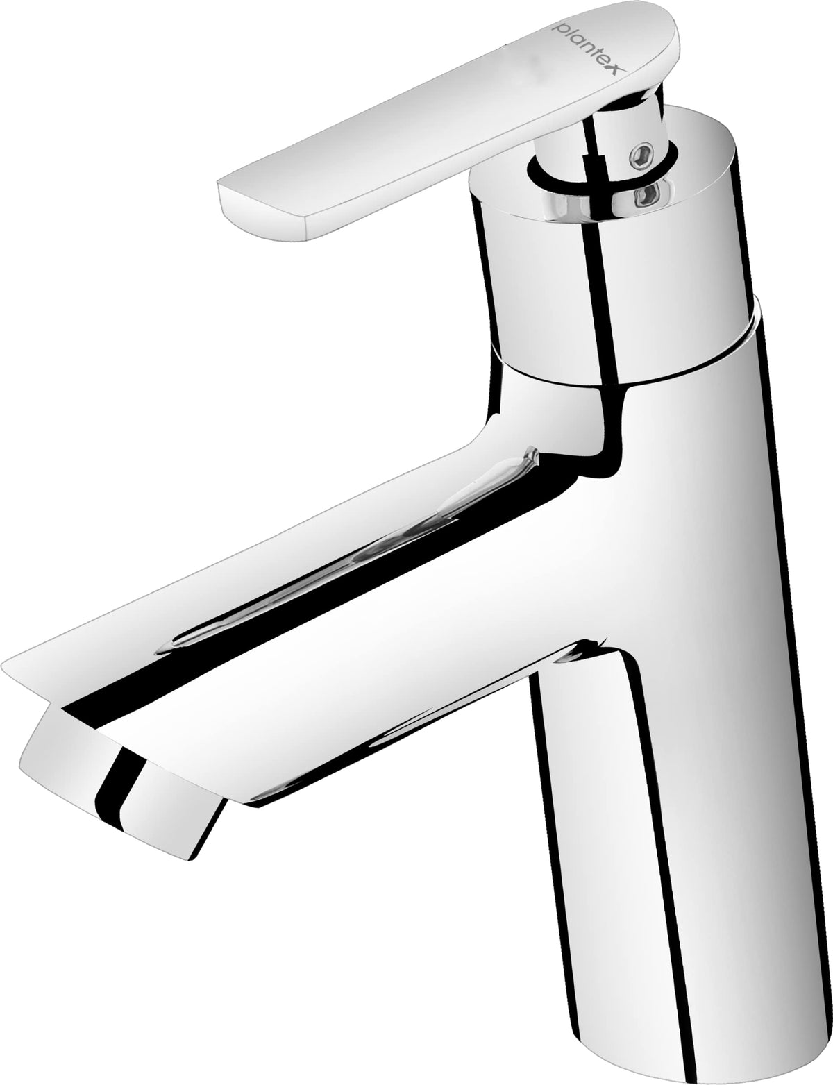 Plantex Pure Brass BAL-503 Single Lever Pillar Cock/Table Top Wash Basin Tap for Bathroom/Kitchen Sink Faucet with Teflon Tape (Mirror-Chrome Finish)