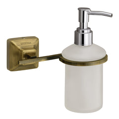 Plantex Squaro Antique Hand wash Holder for wash Basin Liquid soap Dispenser - 304 Stainless Steel