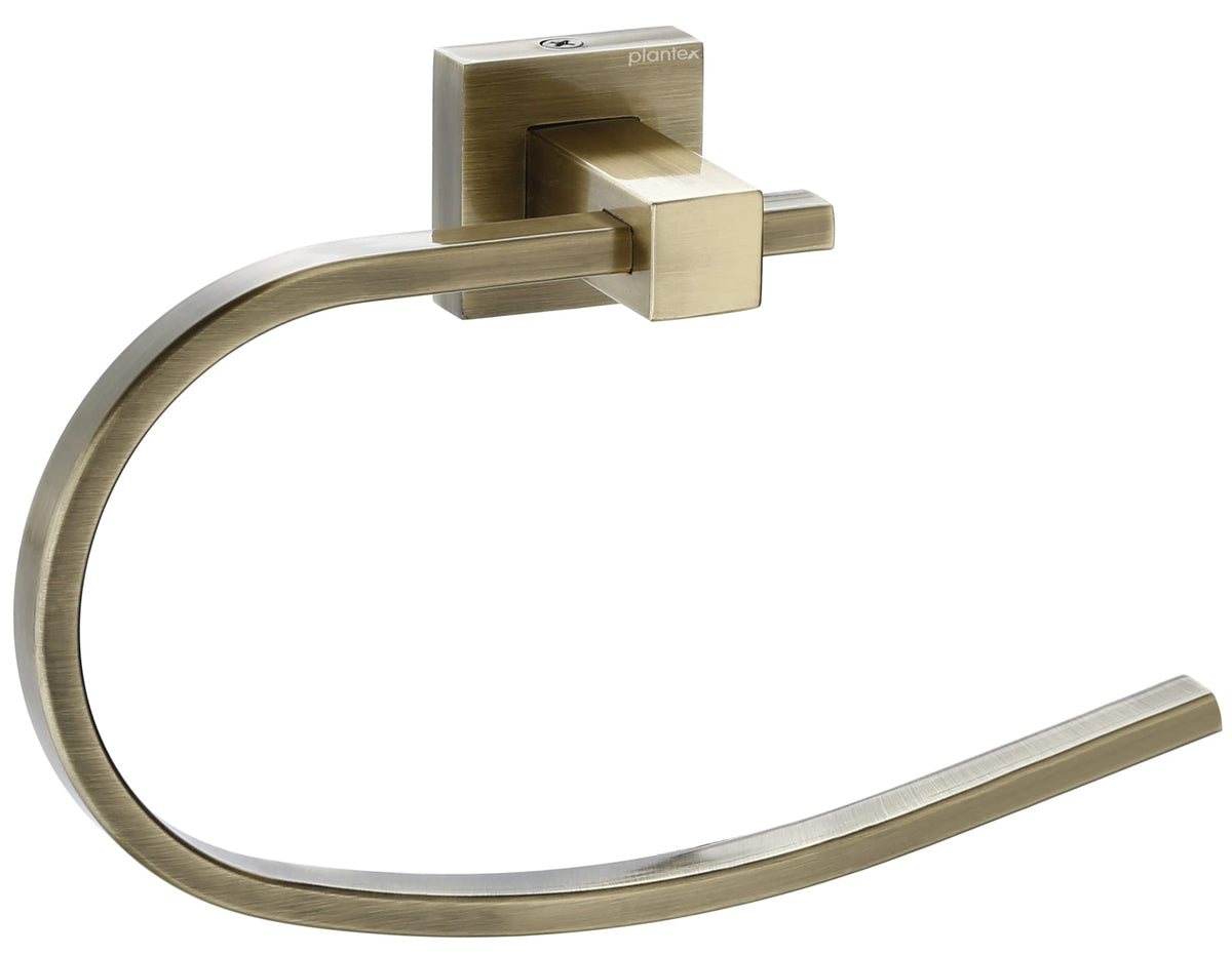 Plantex 304 Grade Stainless Steel Napkin Ring/Towel Holder/Hanger/Bathroom Accessories (Brass Antique)