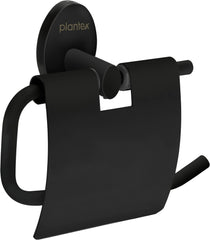 Plantex 304 Grade Stainless Steel Toilet Paper Roll Holder for washroom Tissue Paper Stand/Bathroom Accessories - Oreva (Black)