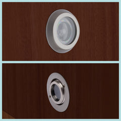 Plantex 200 Degree Peep Hole for Main Door - Satin Eye Viewer for Safe Secure Home/Office/Hotel - Pack of 10