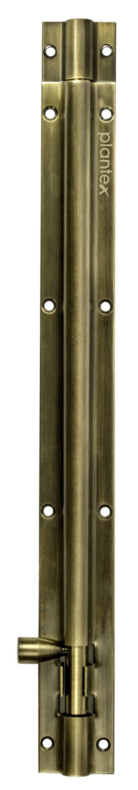 Plantex Heavy Duty 12-inch Joint-Less Tower Bolt for Wooden and PVC Doors for Home Main Door/Bathroom/Windows/Wardrobe - Pack of 6 (Stainless Steel, Brass Antique)