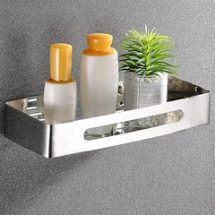Plantex Stainless Steel Bathroom Shelf for Wall/Kitchen Shelf/Bathroom Shelf and Rack/Bathroom Accessories(12 X 5 Inches-Chrome Finish)