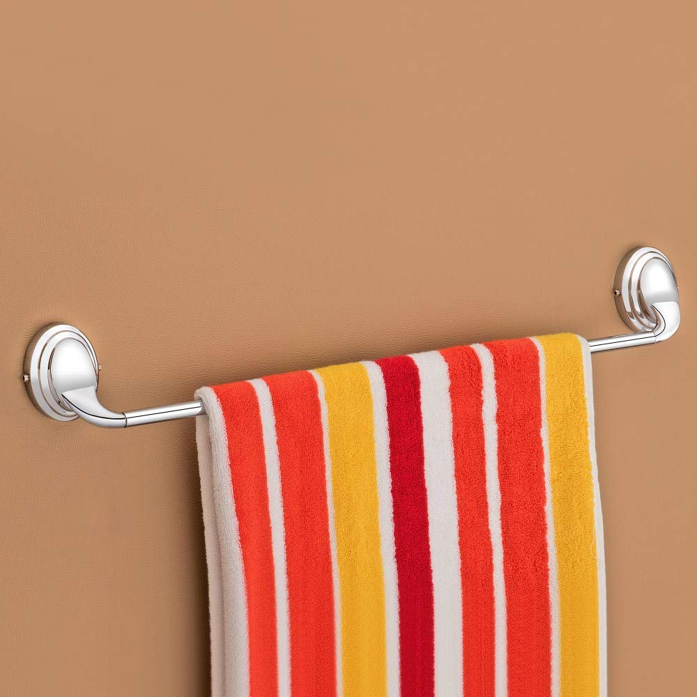Plantex Cubic Stainless Steel 304 Grade Towel Hanger for Bathroom/Towel Rod/Bar/Bathroom Accessories (24inch-Chrome)
